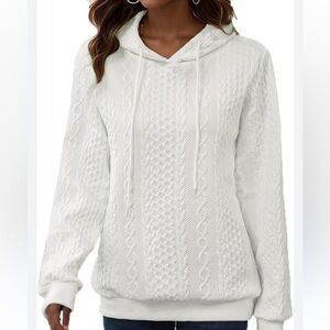 Temu Hoodies Oversized Hooded Sweatshirt Casual Long Sleeve Drawstring Tops